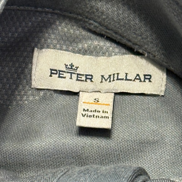 Peter Millar Top Mens Small Grey Golf 1/4 Zip Performance Pullover Perth Camo - Picture 5 of 9
